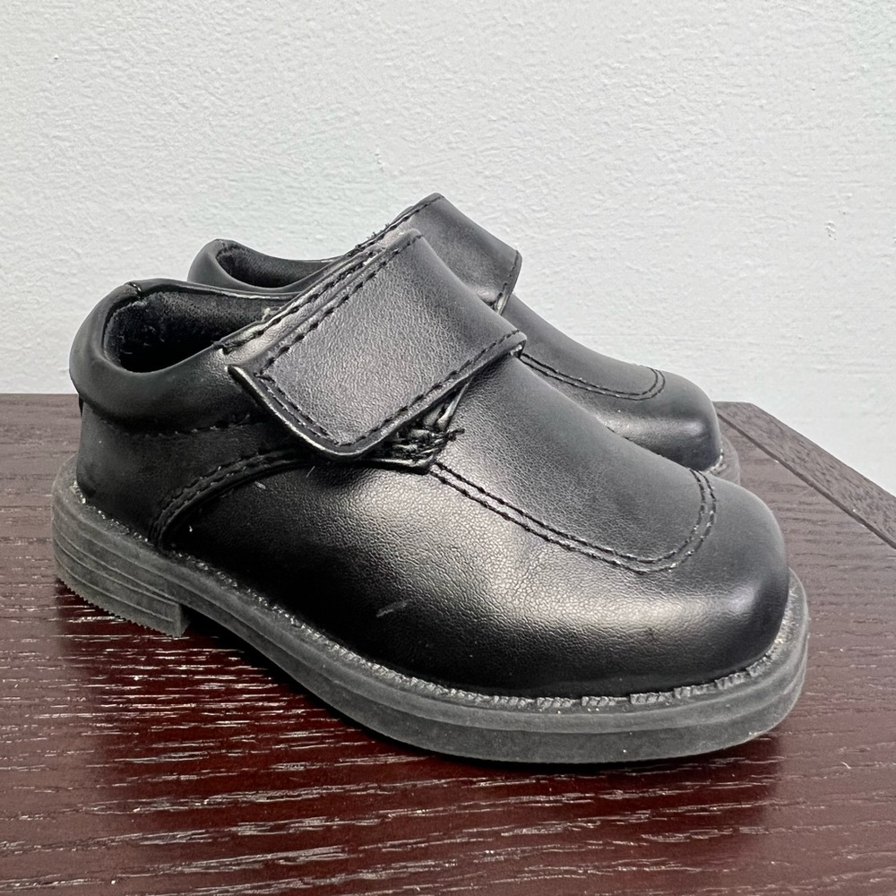 Tiny Toes-Black Baby Shoes, Size:3, Pre-Owned